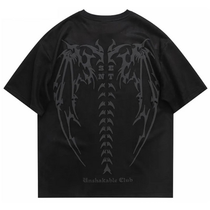 Devil Wings Skeleton Men's T-Shirts